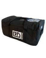 SAC DE TRANSPORT MATERIEL DOUBLE FERMETURE FILET MECHE A ROULETTES, NOIR. 