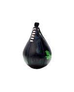 POIRE DE VITESSE CUIR A LACET V5 DOG WALL noir/vert fluo RD BOXING 