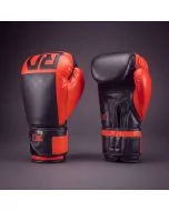 Gants de boxe RD Boxing Rumble cuir 3HFC Rouge Noir